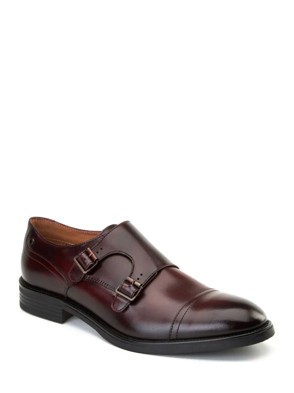 Bordo Red - Base London Taper Monk Shoe