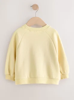 Boter Geel - Sweatshirt met ronde hals (3 mnd-7 jr)