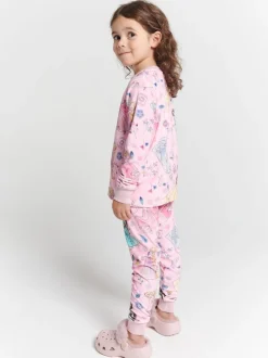 Brand Threads Disney Princess Fleece Pyjamas Set