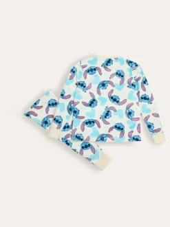 Brand Threads Girls Disney Stitch Divine Fleece Pyjamas Set