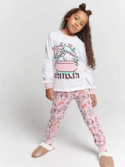Brand Threads Girls Hello Kitty Pyjamas Set