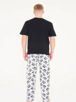 Brand Threads Mens Star Wars The Mandolorian 100% Cotton Pyjamas Set