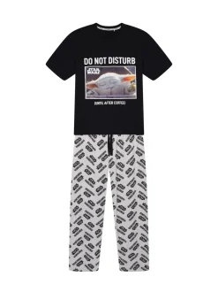 Brand Threads Mens Star Wars The Mandolorian 100% Cotton Pyjamas Set