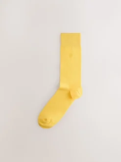 Bright Blue/Green/Red - Verpakking van 8 - Frisblijvende sokken met borduursel