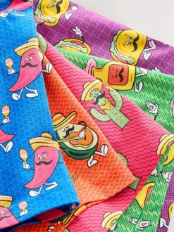 Bright Food Print - Verpakking van 5 - 5 Hipsterboxershorts