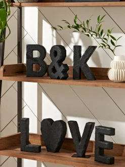 Bronx alfabetdecoratie met houteffect