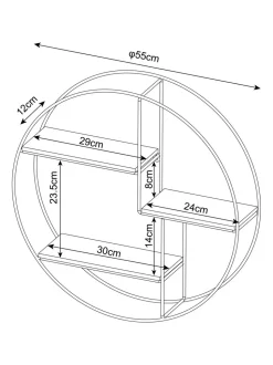 Bronx Round Wall Shelf