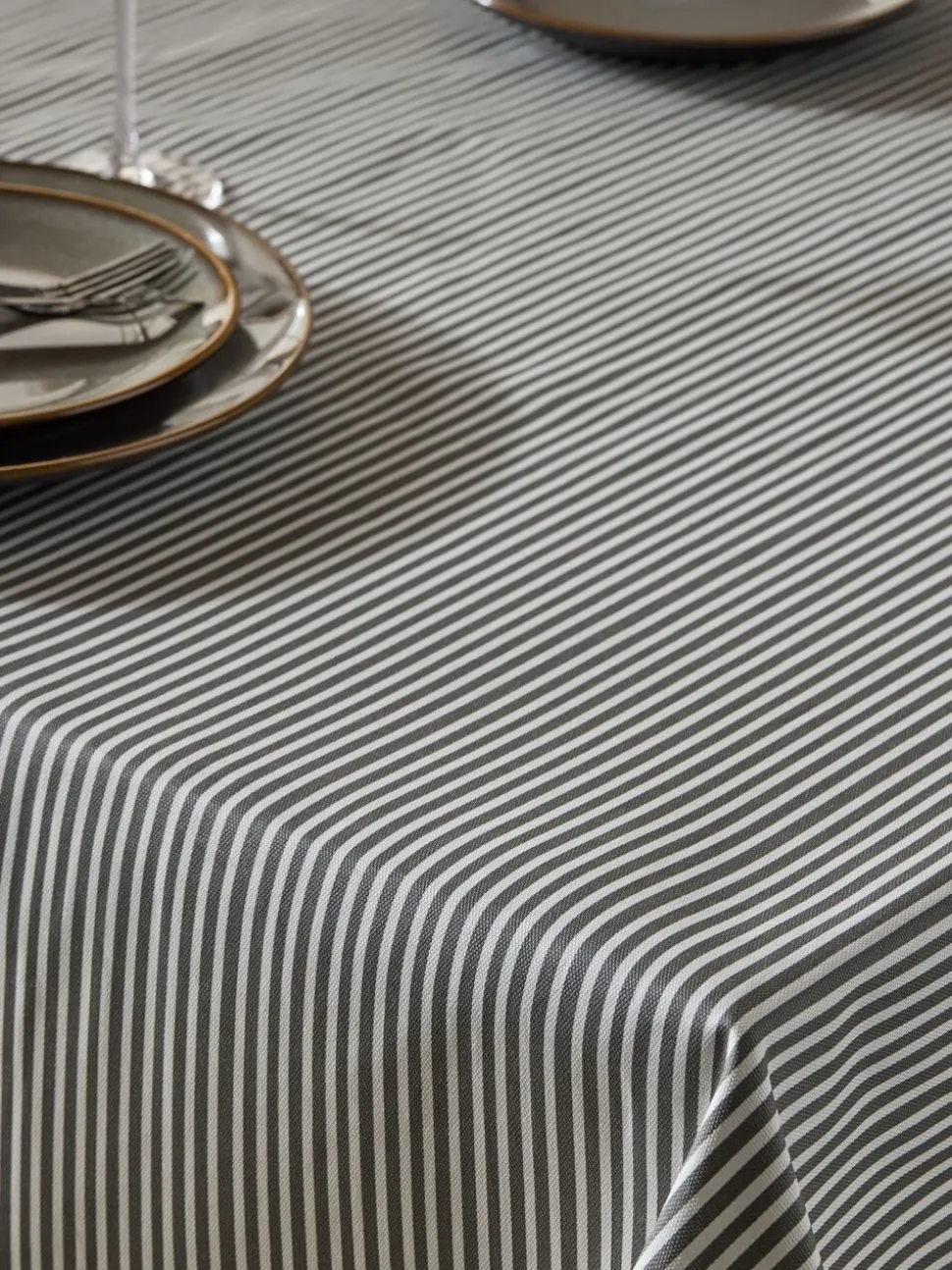Bronx Stripe Wipe Clean Tablecloth
