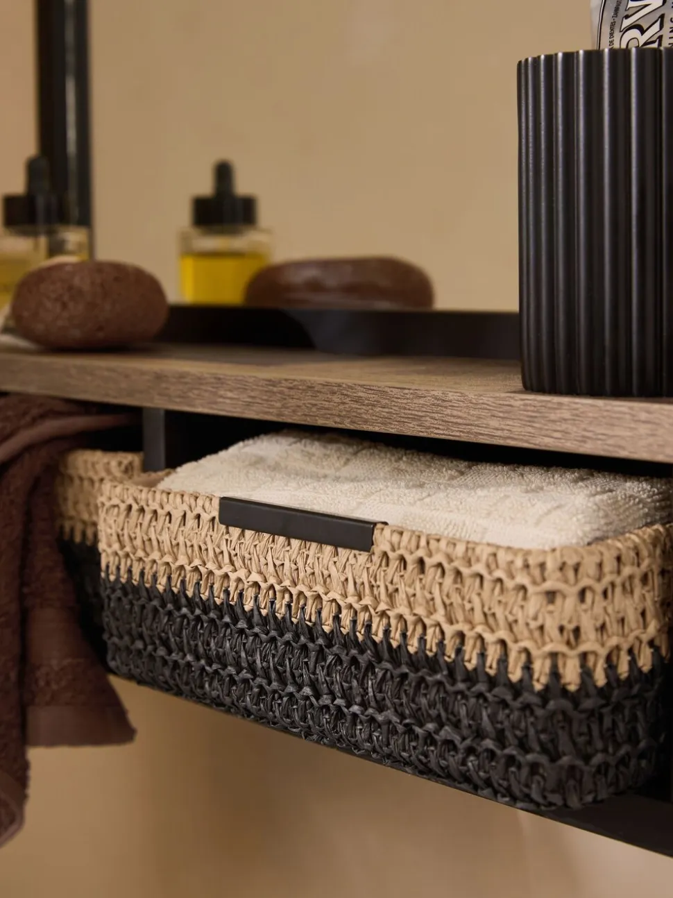 Bronx wandplank badkamer spiegel