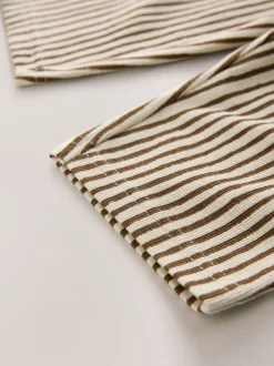 Brown & Ecru Stripe - Lightweight Joggers (3mths-7yrs)