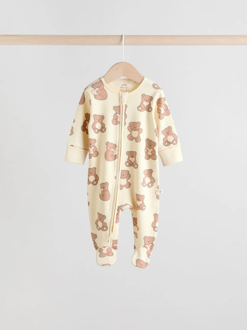 Bruin - 4 Pack Baby-pyjama's met tweewegrits (0mnd -2jr)