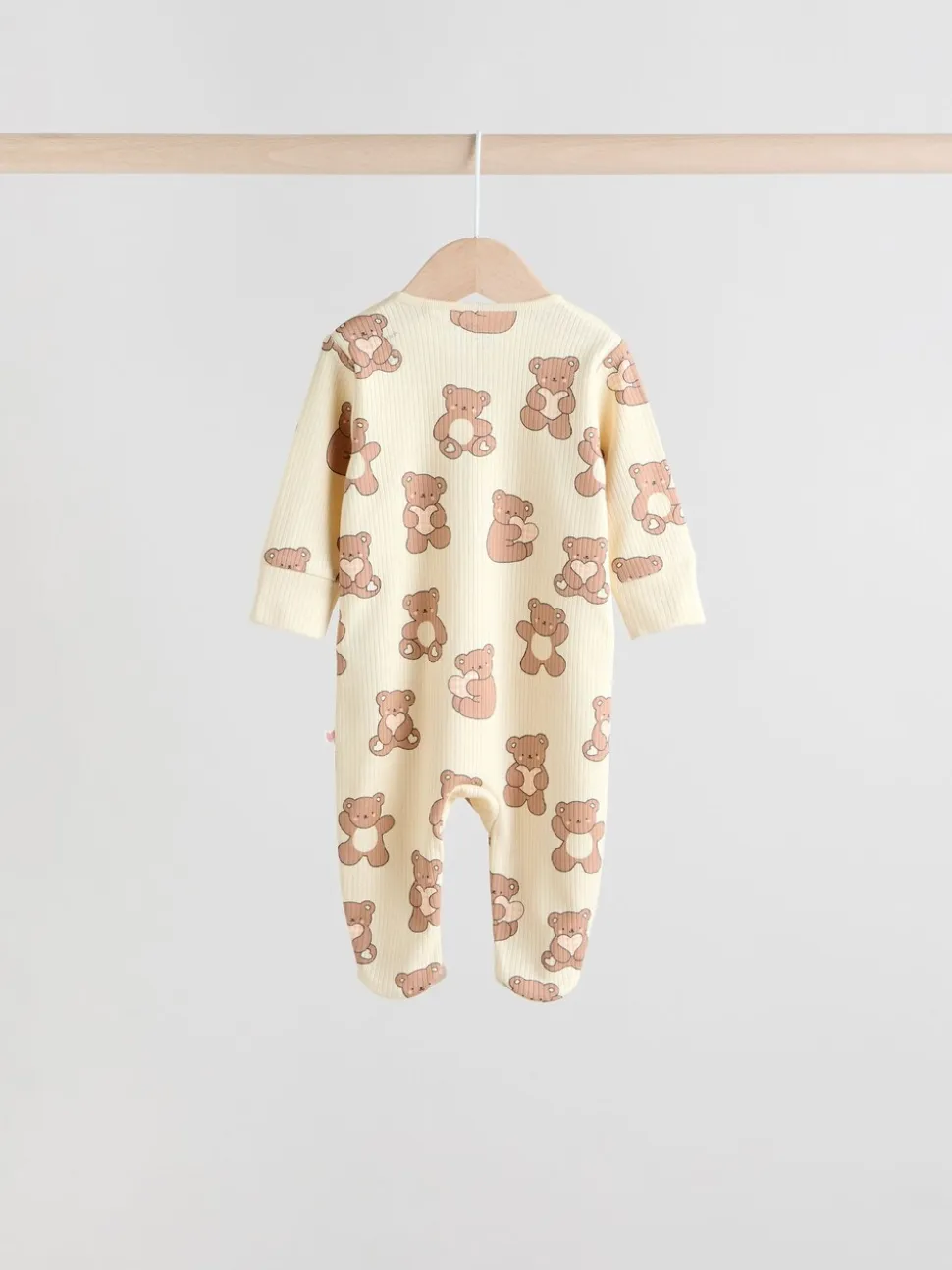Bruin - 4 Pack Baby-pyjama's met tweewegrits (0mnd -2jr)