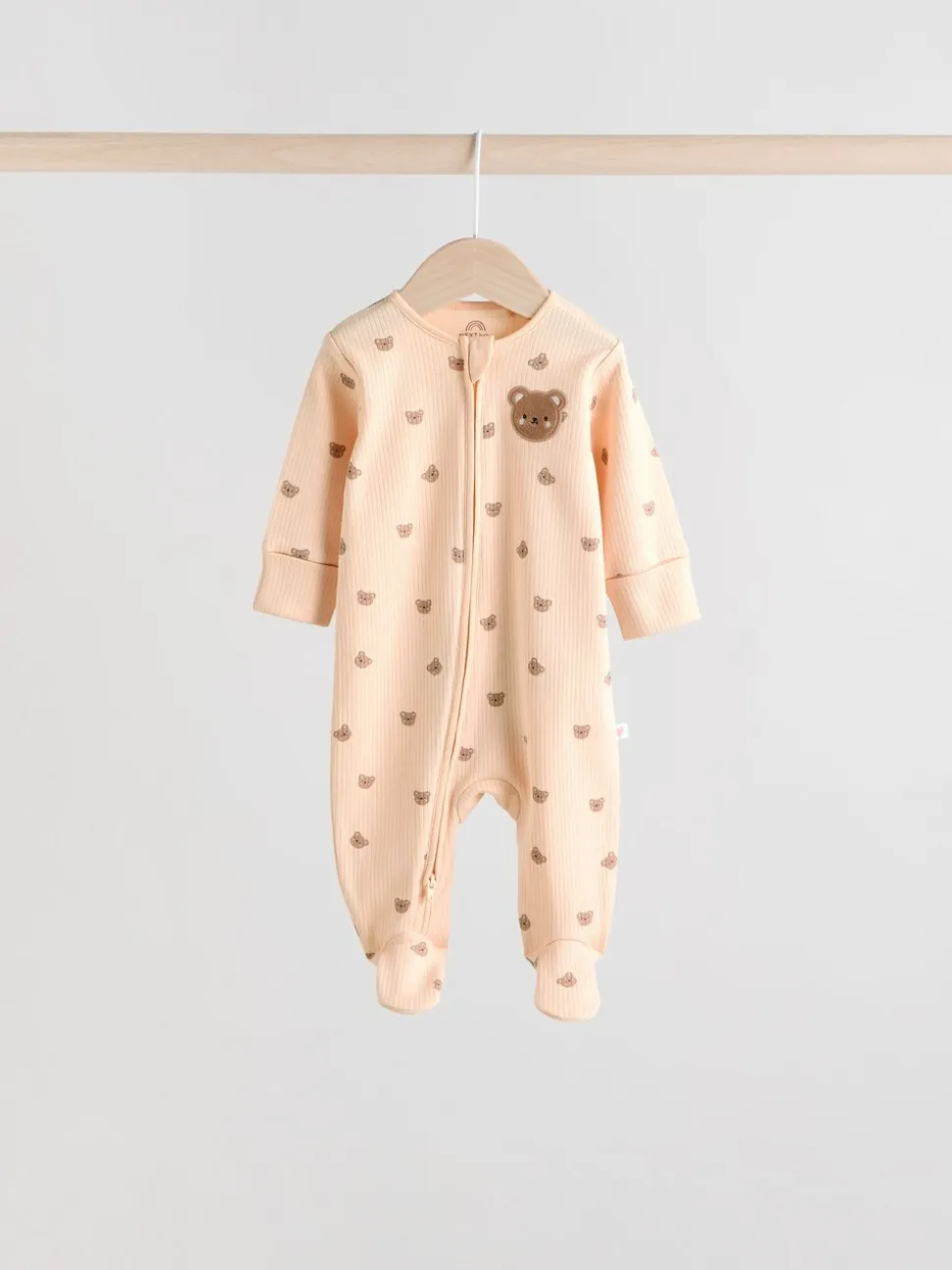 Bruin - 4 Pack Baby-pyjama's met tweewegrits (0mnd -2jr)