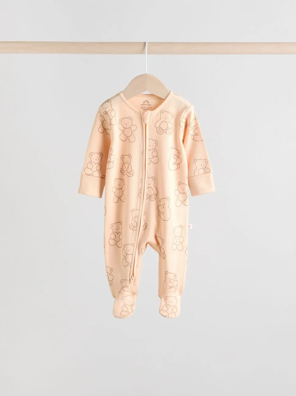 Bruin - 4 Pack Baby-pyjama's met tweewegrits (0mnd -2jr)