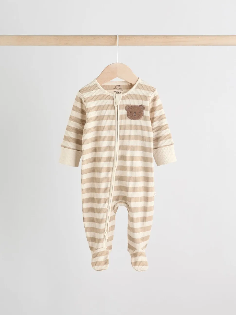Bruin - Bear Print baby slaappakjes met tweezijdige rits 4 -pack (0mnd -2jaar)