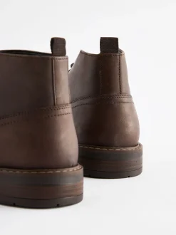 Bruin - Chukka-laarzen van gewaxt leer