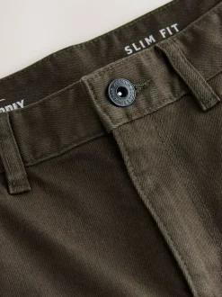 Bruin - Enkele - Slim fit klassieke stretchy jeans