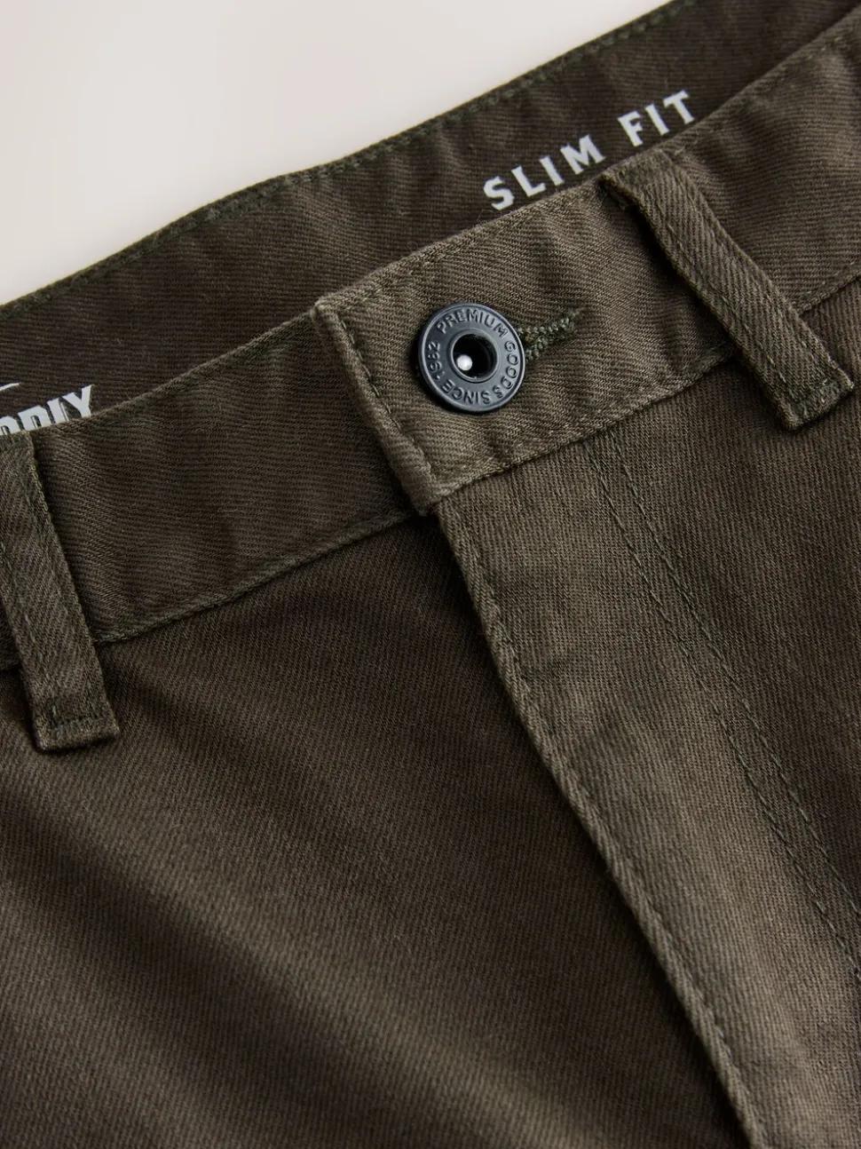 Bruin - Enkele - Slim fit klassieke stretchy jeans
