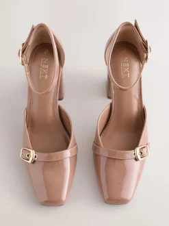 Bruin - Forever Comfort® Buckle Closed Toe Block Heels