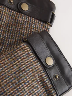 Bruin - Harris Tweed And Leather Gloves