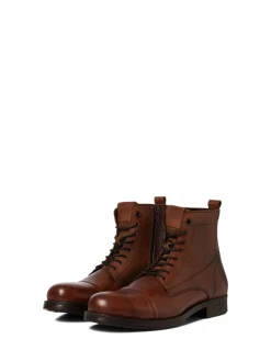Bruin - JACK & JONES leren laarzen