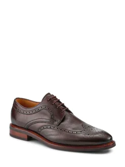 Bruin - Jones Bootmaker Longwood suède derby-brogueschoenen