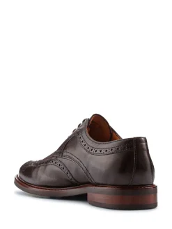 Bruin - Jones Bootmaker Longwood suède derby-brogueschoenen
