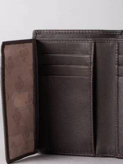 Bruin - Lakeland Leather Bowston portemonnee met opvouwbaar ontwerp