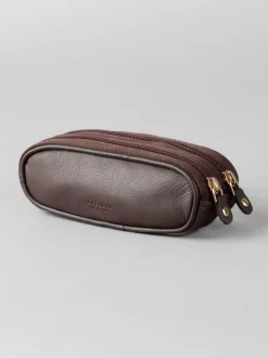 Bruin - Lakeland Leather dubbele brillenkoker