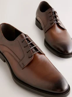 Bruin - Leren Derby schoenen