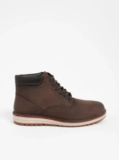 Bruin - Leren hoge schoenen