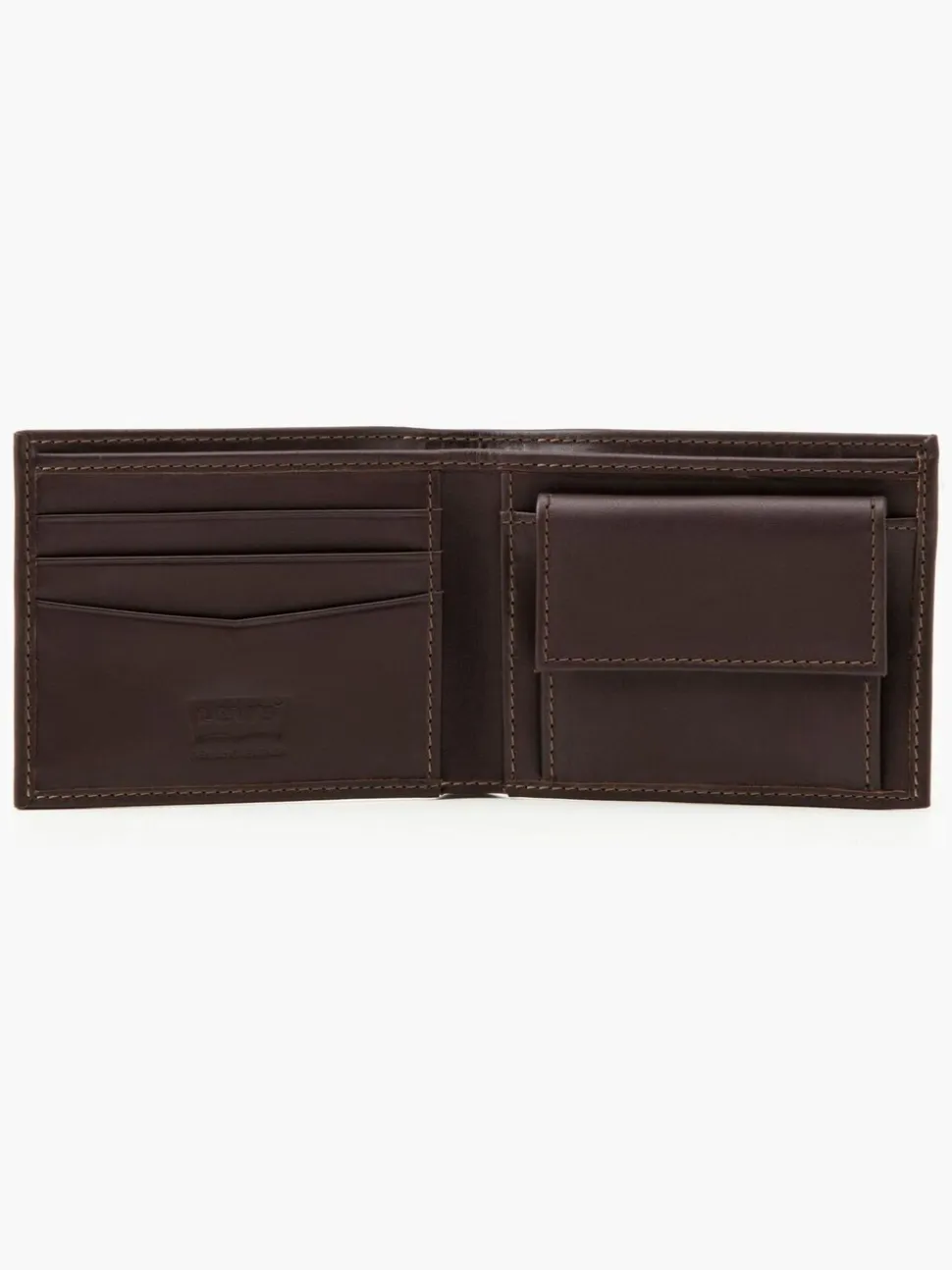 Bruin - Levi's® leren portemonnee