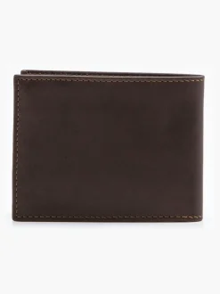 Bruin - Levi's® leren portemonnee