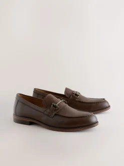 Bruin - Loafers van lusjesstof