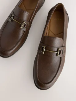 Bruin - Loafers van lusjesstof