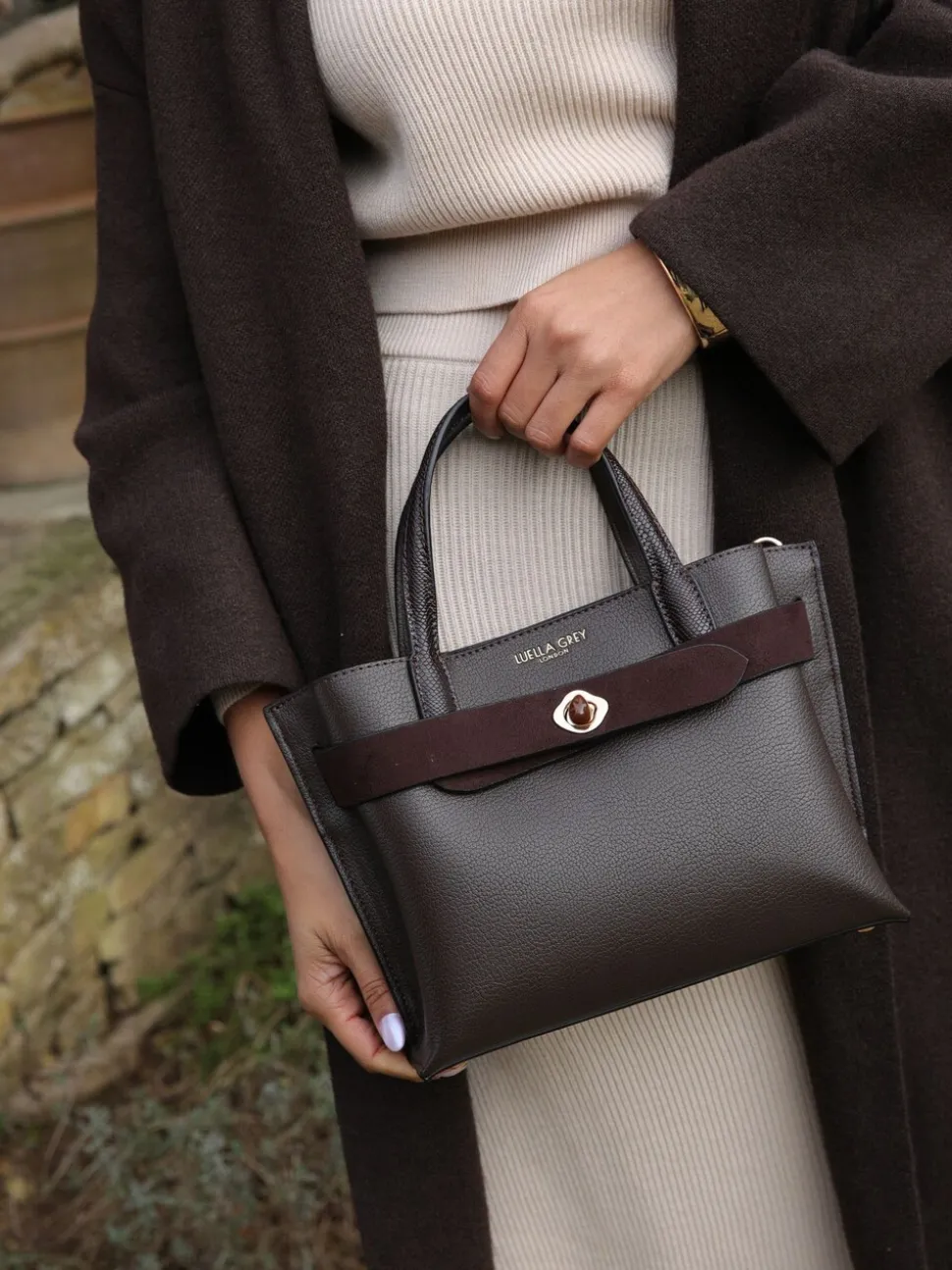 Bruin - Luella Grey Tan Oriel Cross Body Bag