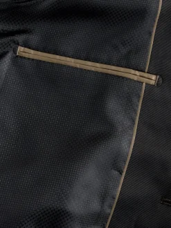 Bruin - Normale Pasvorm - Fluwelen blazer