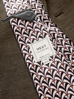 Bruin - Normale Pasvorm - Modieuze blazer met textuur