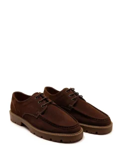 Bruin - Off The Hook Harvey Suede Leather Casual Lace-Up Boat Shoes