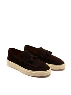 Bruin - Off The Hook Rory Suede Tassel Loafers with Flat Sole