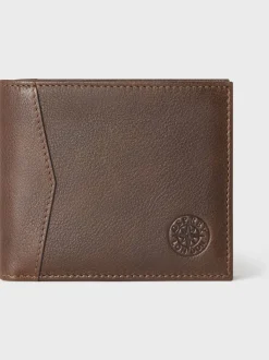 Bruin - Osprey London The Compass leren muntenportemonnee