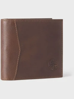Bruin - Osprey London The Compass leren muntenportemonnee