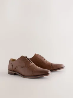 Bruin - Oxford-schoenen met neusstuk