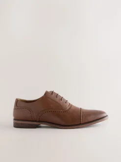 Bruin - Oxford-schoenen met neusstuk