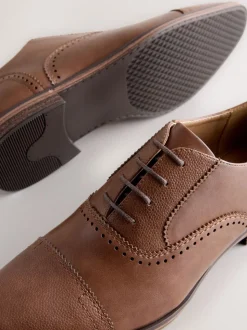 Bruin - Oxford-schoenen met neusstuk