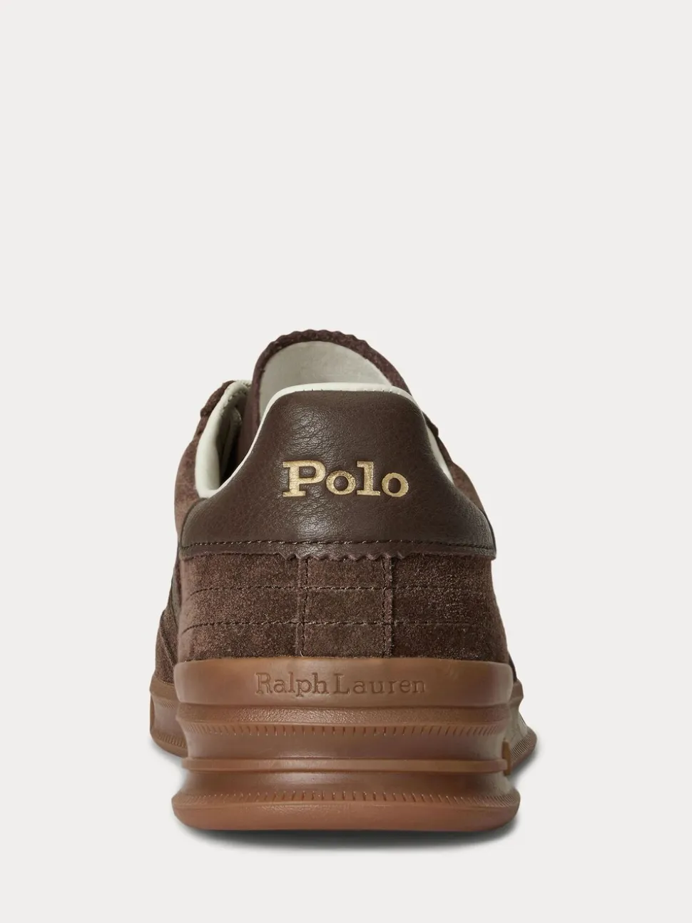 Bruin - Polo Ralph Lauren Hertitage Aera suède mix sneakers