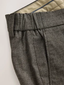 Bruin - Regular Fit Smart Brushed Cotton Textured Trousers