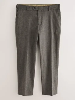 Bruin - Regular Fit Smart Brushed Cotton Textured Trousers