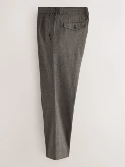 Bruin - Regular Fit Smart Brushed Cotton Textured Trousers