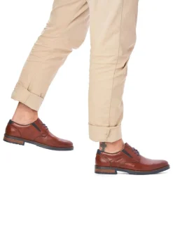 Bruin - Rieker veterschoenen voor heren